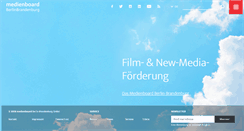 Desktop Screenshot of medienboard.de